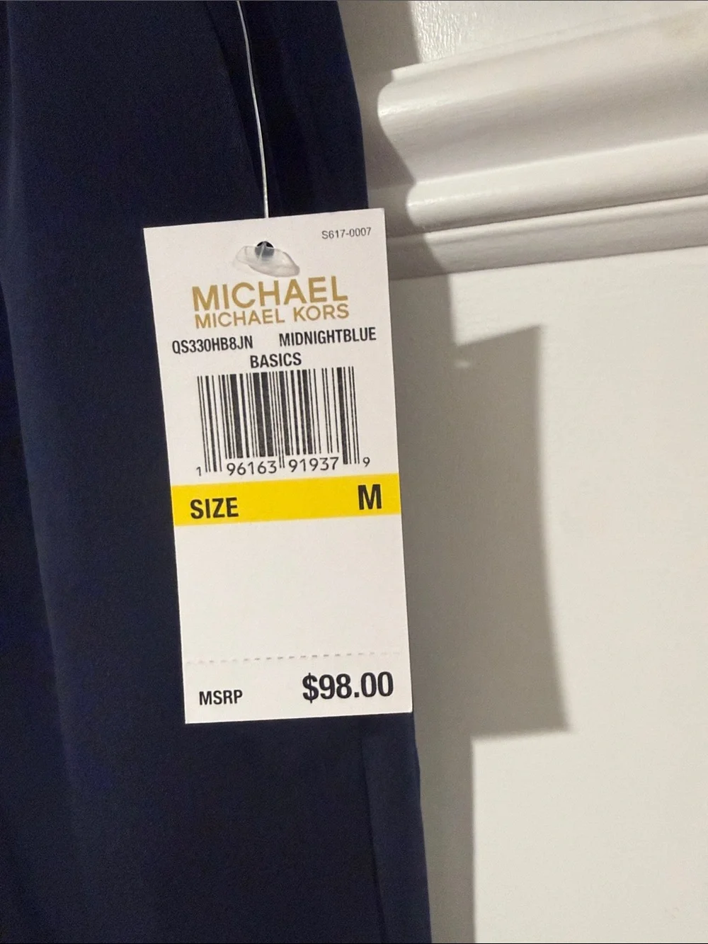 Michael Kors Midnight Blue Wide Leg Drawstring Pants